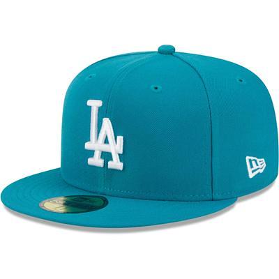 Men's New Era Cream Los Angeles Dodgers Chrome Evergreen 59FIFTY Fitted Hat