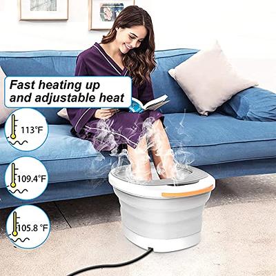 Foot Spa Massager Foot Bath Soak Tub with Heat Bubble Massage