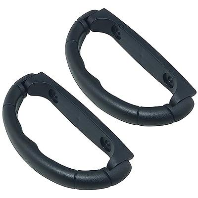 MroMax 2pcs Luggage Handle 9.06 x 0.98 (L x W) Plastic Pull Handle Grip Replacement 230mm x 25mm for Luggage Suitcase Box Black Tone