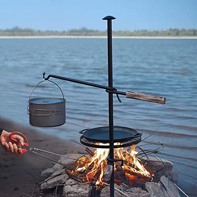 Grill Swing, Campfire Cooking Stand 44 Lbs Capacity, Campfire