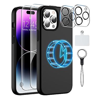 SPIDERCASE Designed for iPhone 14 Pro Max Case, with Built-in Tempered  Glass Screen & Camera Lens Protector [12FT Military Dropproof