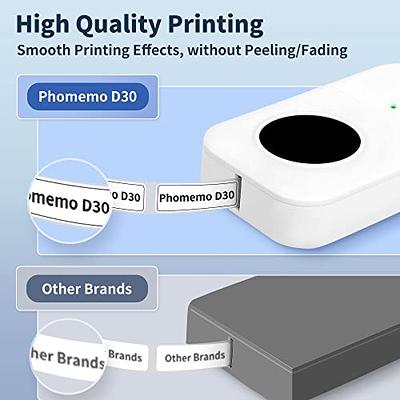 Phomemo D30 Label Maker Machine with Tape, Bluetooth Thermal Mini Label Printer