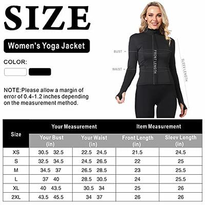  Womens Lightweight Workout Yoga Jacket Full Zip