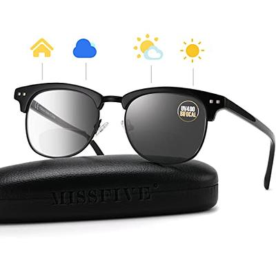 Missfive Bifocal Reading Sunglasses Glasses for Women Men, UV Protection  for Outdoor/Far/Near Use Sun Readers, Retro Horn Rimmed Designer Readers  Stylish Eyeglasses with A Hard Case, 2.5x - Yahoo Shopping