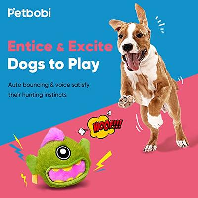 Interactive Monster Plush Giggle Ball Shake Crazy Bouncer Dog Toy Exercise  Electronic Toy For Puppy Motorized Entertainment Pets