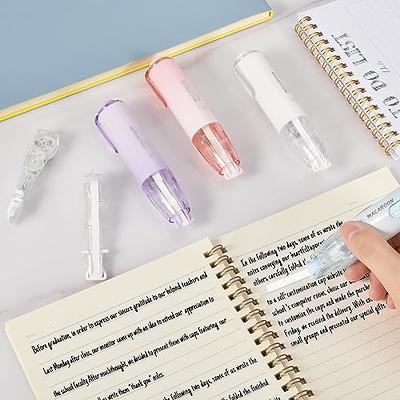 Temiary Refillable Retractable Whiteout Tapes for Instant Correction, Cute White  Out Pens with 3 Replacement Tape Applicator for Writing Corrections  Supplies - Yahoo Shopping