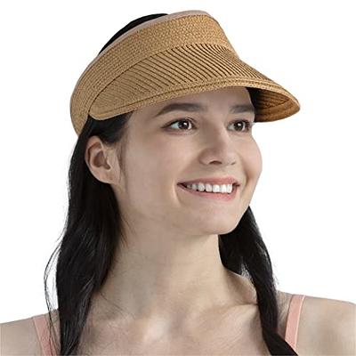 UPF 50+ Women's Beach Sun Hat Wide Brim Summer Hats Foldable Roll up Floppy  Large Brim Bucket Hat for Women at  Women's Clothing store