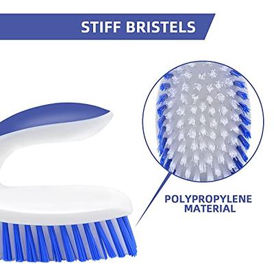 1pc Blue Hard Bristle Cleaning Brush For Bathroom Floor, Wall, Sink, Bathtub,  Tiles