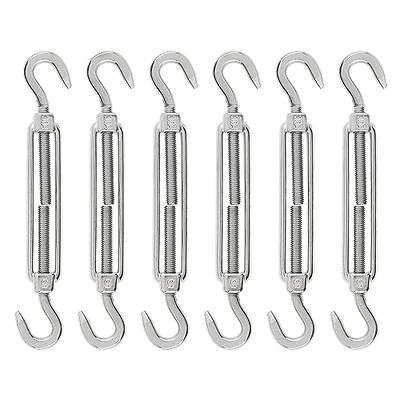 Turnbuckles Hook, Reedny 304 Stainless Steel Turnbuckle Heavy Duty M4 M6 M8  Hook and Eye Turnbuckle