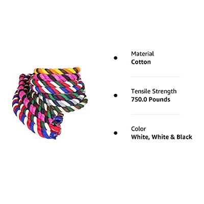 Ravenox Natural Twisted Cotton Rope, 1/4-inch X 10 Feet, Black, Made in  USA