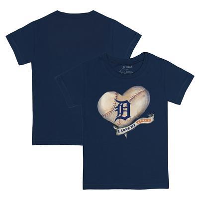 Lids Detroit Tigers Tiny Turnip Infant Base Stripe T-Shirt - Navy