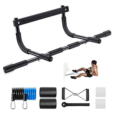 TOPOKO Upgrade Pull Up Bar for Doorway, Max Capacity 440 lbs Chin Up Bar,  No Screws Portable Upper Body Fitness Workout Bar, Strength Training Door