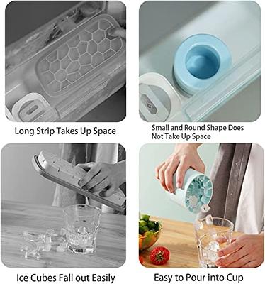 Silicone Ice Cube Maker Cup,Cylinder Silicone Ice Cube Mold,Decompress Ice  Lattice,BPA-Free Ice Trays for Freezer Cocktail, Coffee, Whiskey, Juice