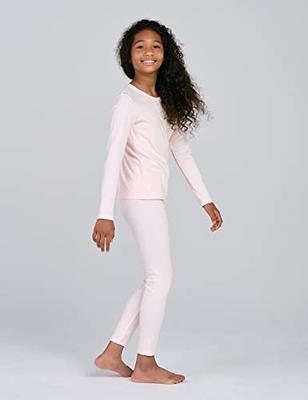 LAPASA Girl Thermal Underwear Set 100% Cotton Soft Long Johns Base