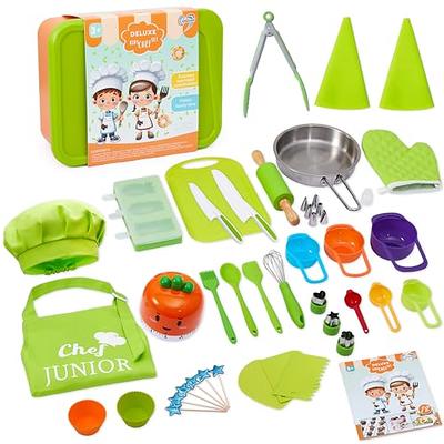 13 Pieces Montessori Kitchen Tools for Toddlers-Kids Cooking Sets Real-Toddler Safe Knives Set for Real Cooking with Plastic Toddler Safe Knives