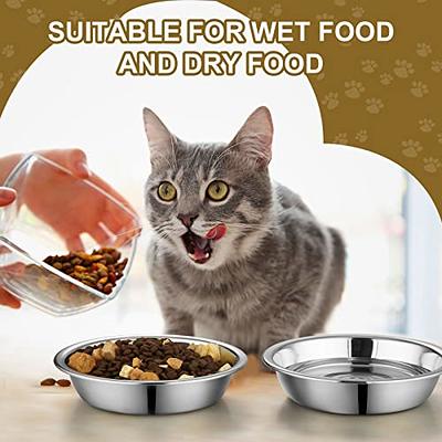 Elevated Dog Bowls - Decorative 6.5-Inch-Tall Stand for Dogs and Cats - 2 Stainless-Steel Food and Water Bowls Hold 40oz Each by Petmaker (Black)