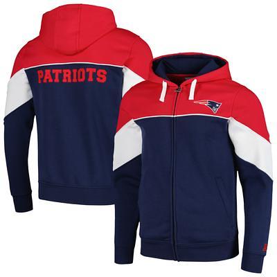 Men's Antigua Navy New England Patriots Victory Full-Zip Hoodie