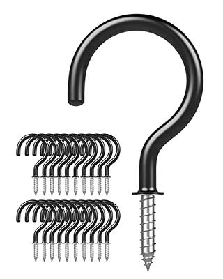 Vinyl Coated Screw-in Ceiling Hooks Cup Hooks 2.9 Inches Screw Hooks 30  Pack (White) 