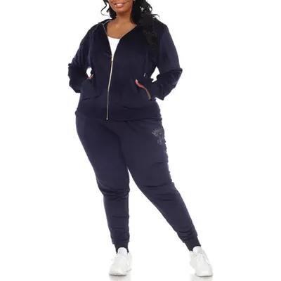 Velour tracksuit store womens plus size