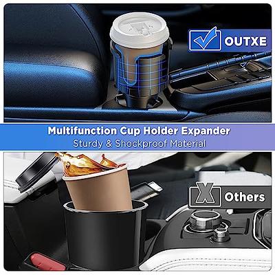 OUTXE Car Cup Holder Expander+Phone Mount, Adjustable Large