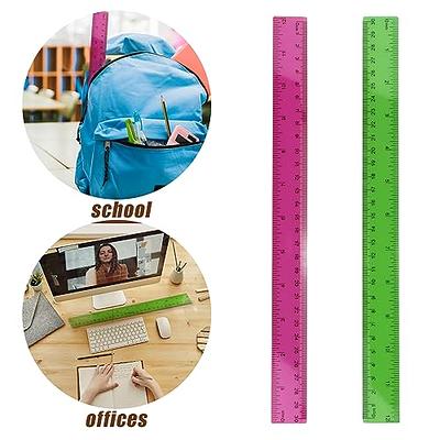 Blue Summit Supplies 30 Plastic Rulers, Bulk Shatterproof 12 Inch Ruler for  School, Home, or Office, Clear Plastic Rulers, Assorted Colors, 30 Pack