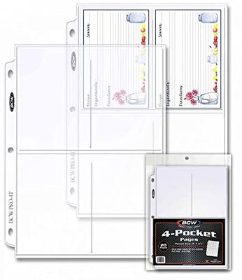 BCW Pro 4-Pocket Photo Page, 3.5-Inch x 5.25-Inch (20 Pages) - Yahoo  Shopping