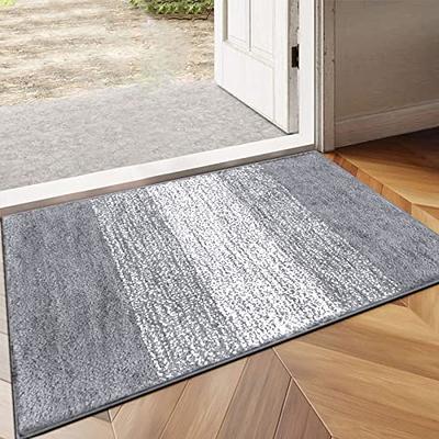 Vaukki Indoor Doormat, Non Slip Absorbent Mud Trapper Low-Profile Inside  Floor Mats, Soft Machine Washable Large Rugs Door Carpet for Entryway