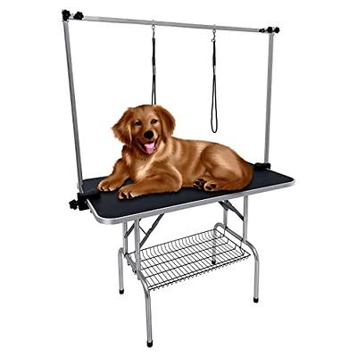 Unovivy unovivy dog/pet grooming table foldable height adjustable