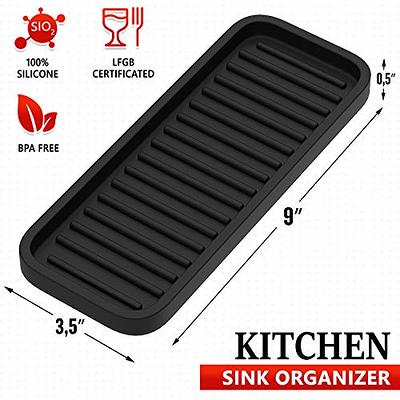 BSKSSK Sink Caddy,Kitchen Sink Organizers Sponge Holder for Kitchen Sink, Dish Soap Scrubber Holder with Removable Drain Pan,Sink Brush Holder for  Scrubber - Yahoo Shopping