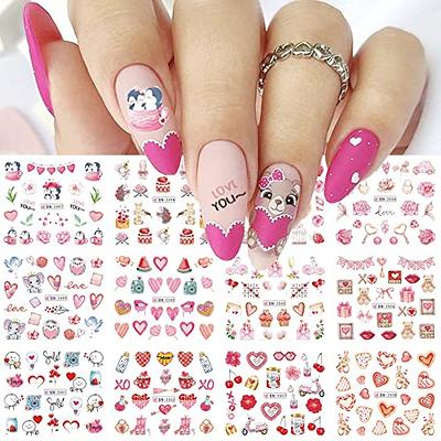 Breast Cancer Nail Art Stickers Pink Ribbon Nail Decals Breast Cancer  Awareness Day Nail Supplies 3D Self-Adhesive Nail Decoration with Heart  Faith