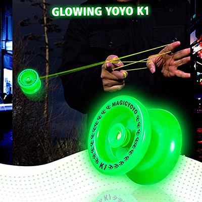 WATIEOBOO Unresponsive Yoyo Professional, Aluminum Yoyo for Kids, Beginner  Yoyo Ball, for Advanced Yo-Yos Players with U Type KK Bearing + Yo-Yo  Storage Bag + Glove and 10 Replacement Yoyos Strings 