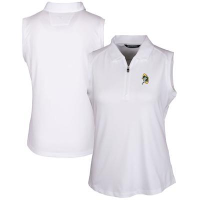 Women's Cutter & Buck White Atlanta Falcons Helmet Logo DryTec Forge  Stretch Sleeveless Polo