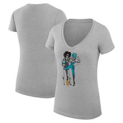 Oakland Athletics G-III 4Her by Carl Banks Women's Dot Print V-Neck Fitted  T-Shirt - White