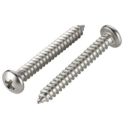 #10 x 1-1/2 in. Phillips Flat Head Stainless Steel Wood Screw (2-Pack)