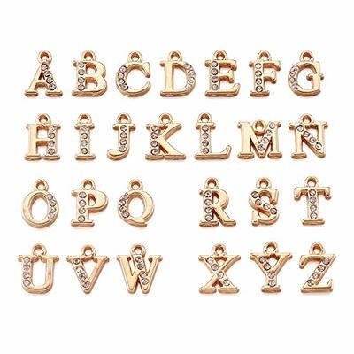 26pcs Letter Charms For Jewelry Making Charm for Bracelet Initial Charms  Alphabet Charms for Necklace Bracelet Jewelry DIY Making