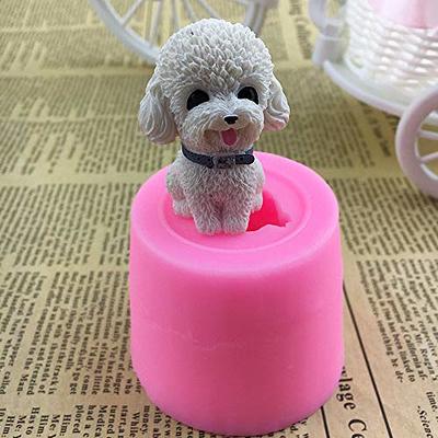  1PCS Mini Corgi Dog Mold Ice Mold Candle Mold Fondant Mold  Silicone Mold for Mousse Cake Sugar Craft Gumpaste Clay Chocolate Candy