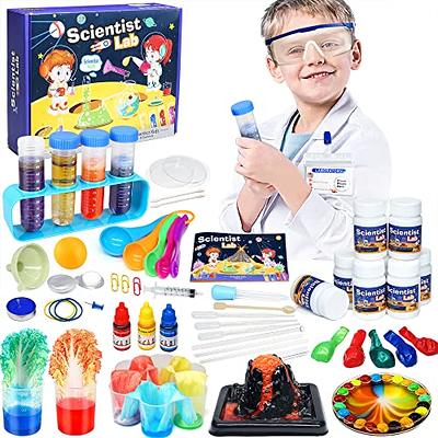 UNGLINGA 70 Lab Experiments Science Kits for Kids Age 4-6-8-12 Educational  Scientific Toys Gifts for Girls Boys, Chemistry Set, Crystal Growing,  Erupting Volcano, Fruit Circuits STEM Activities 