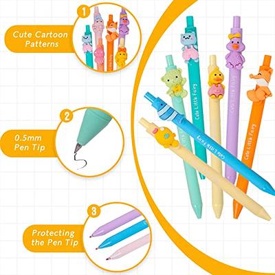 NSJDDWN Kawaii Multicolor Pens 6 Pcs 0.5mm 10-in-1 Retractable Cute Pens  Kawaii Office School Supplies Kawaii Stationary for Kids, Girls, Boys