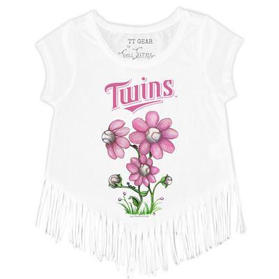 Girls Youth Tiny Turnip White New York Yankees State Outline Fringe T-Shirt Size: Small