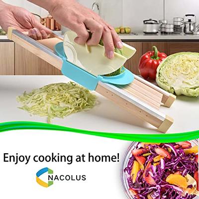 Mandoline Food Slicer for Kitchen,Adjustable Vegetable Slicer for Potato,Tomato  and Onion, Commercial Potato Slicer,Wooden Cabbage Shredder Potato Chip  Vegetable Chopper - Yahoo Shopping