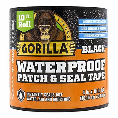 Gorilla Waterproof Patch & Seal Tape 4 x 10' Black, (Pack of 1) - Yahoo  Shopping