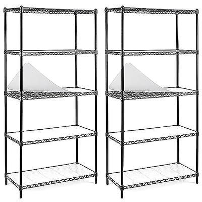 3-Tier Storage Shelves Adjustable,Wire Shelving Heavy Duty Storage Rack(150  Lbs Loading Capacity/Shelf) Metal Shelf Organizer Wire Rack Shelf for