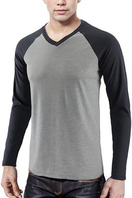 Slim Fit Long Sleeve Men's Gym Bodybuilding T Shirt - Men's