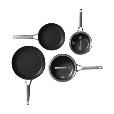 Calphalon Premier 10-pc. Space-Saving Hard-Anodized Nonstick Cookware Set -  Black/stainless Steel - Yahoo Shopping