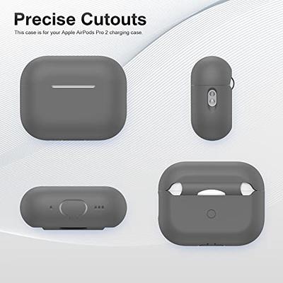 Brg for AirPods Pro 2nd/1st Generation Case Cover 2022/2019, Soft Silicone Skin Cover Shock-Absorbing Protective Case with Keychain for New Apple