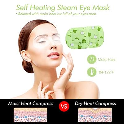 BeHoomi Steam Eye Mask Eye Masks For Dark Circles and Puffiness Heated Eye  Mask Warm Eye Compress Moist Heat Disposable Eye Mask For Dry Eyes Stress  Relief For Home Office