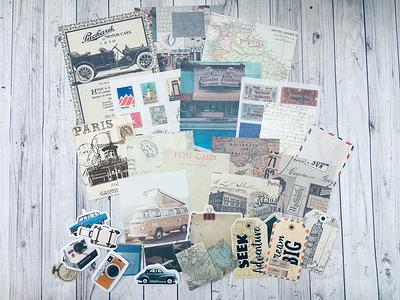 Junk Journal 50 Pieces Ephemera Clip Art Book. Journaling Supplies