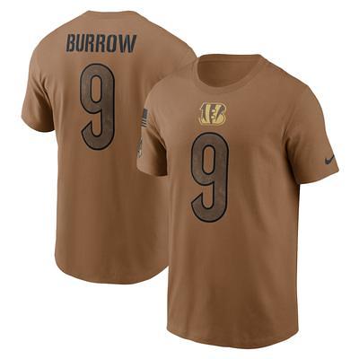 Men's Nike Joe Burrow White Cincinnati Bengals Name & Number T-Shirt