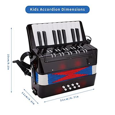 Kids Accordion,17 Key 8 Bass Button Mini Accordion Instrument,Toy