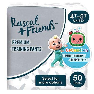 Rascal + Friends Training Pants Size 4T-5T 50 Count (Select for